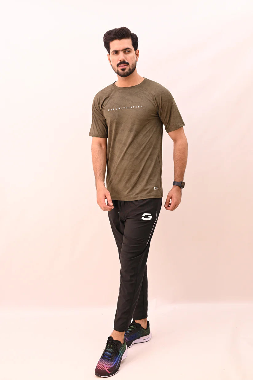 MOVE TECH CAMO TEE – Olive