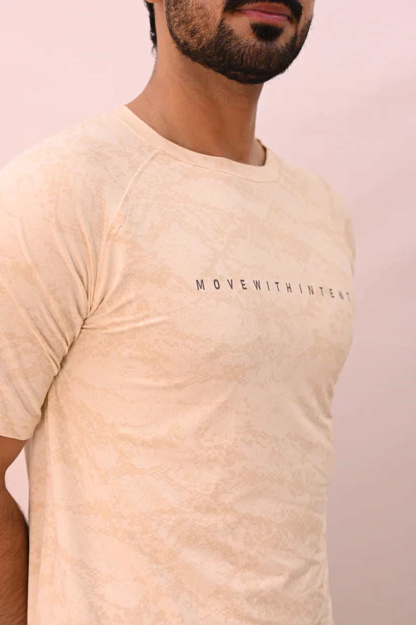 MOVE TECH CAMO TEE – Beige