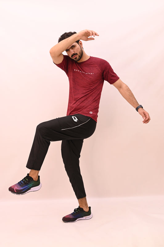 MOVE TECH CAMO TEE – Crimson Red